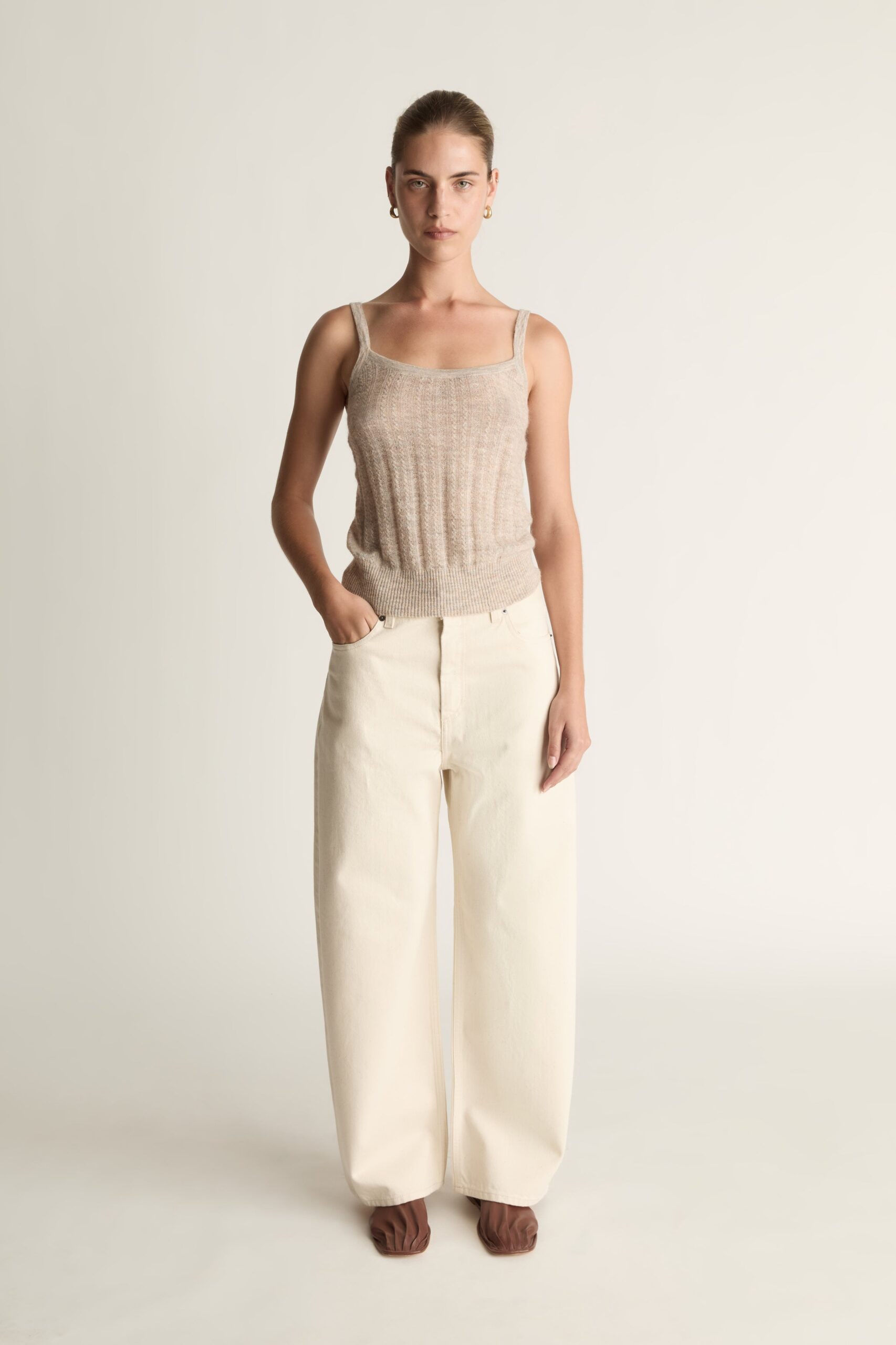 Lee Mathews LM Denim Cropped Jean - Image 1