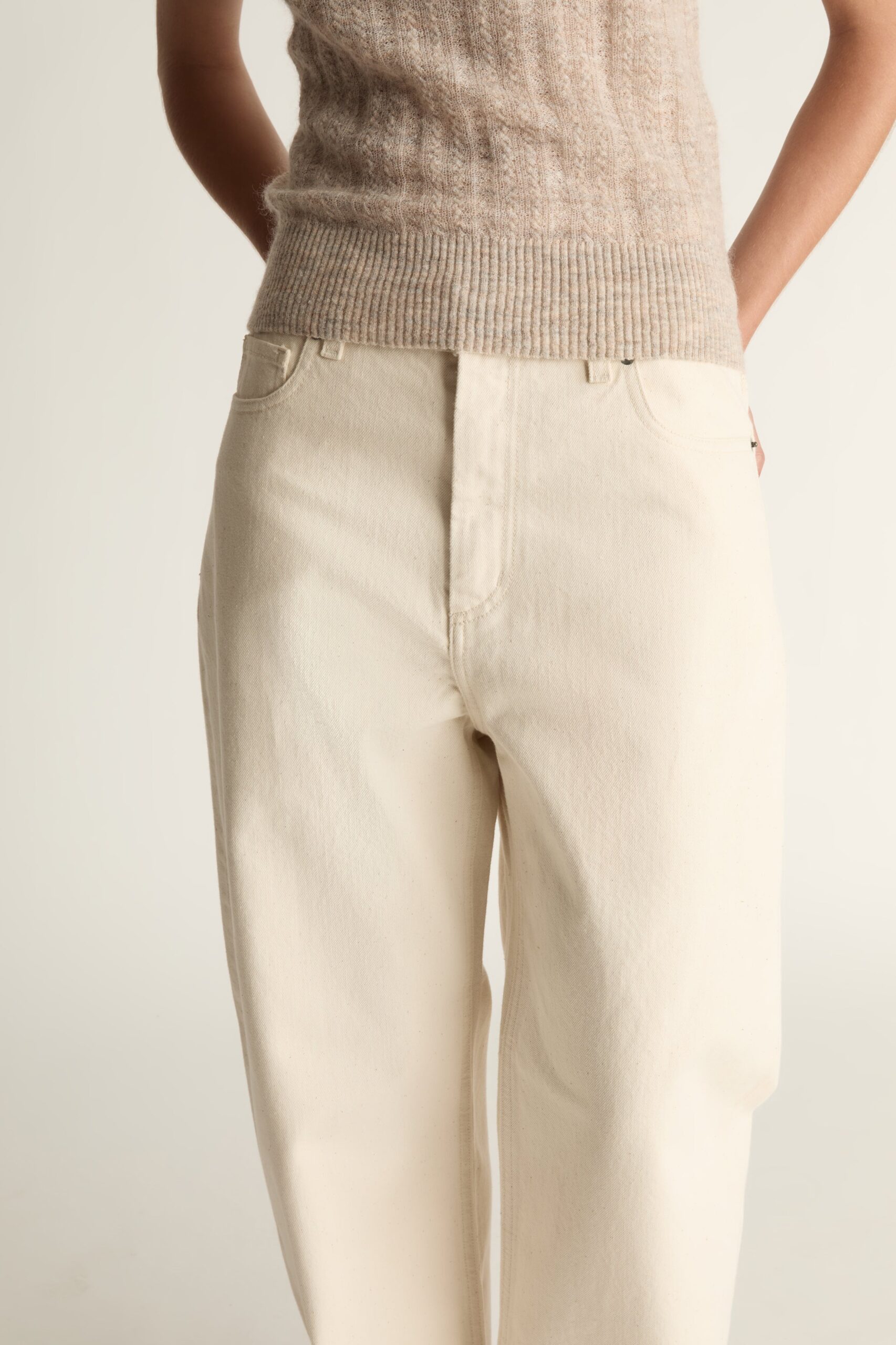 MNLM310826190832054_2 Lee Mathews LM Denim Cropped Jean - Image 2