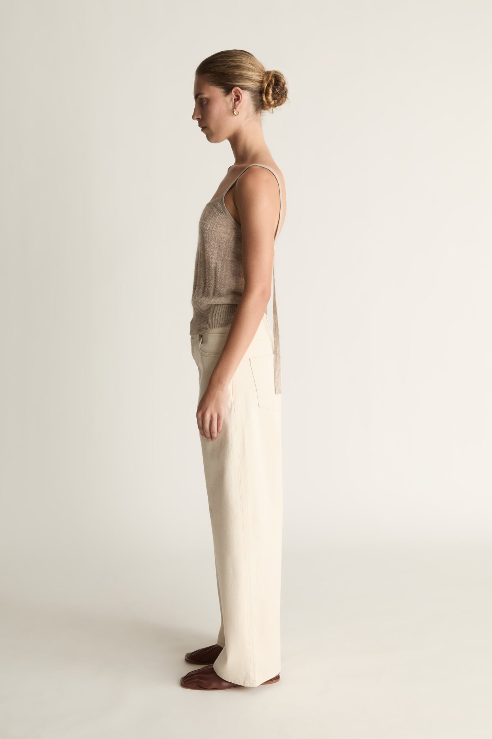 MNLM310826190832054_3 Lee Mathews LM Denim Cropped Jean - Image 3