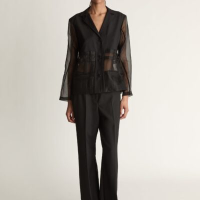 Lee Mathews Innes Organza Spliced Shirt - Image 1