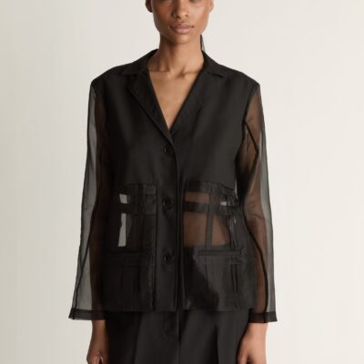 Lee Mathews Innes Organza Spliced Shirt - Image 2