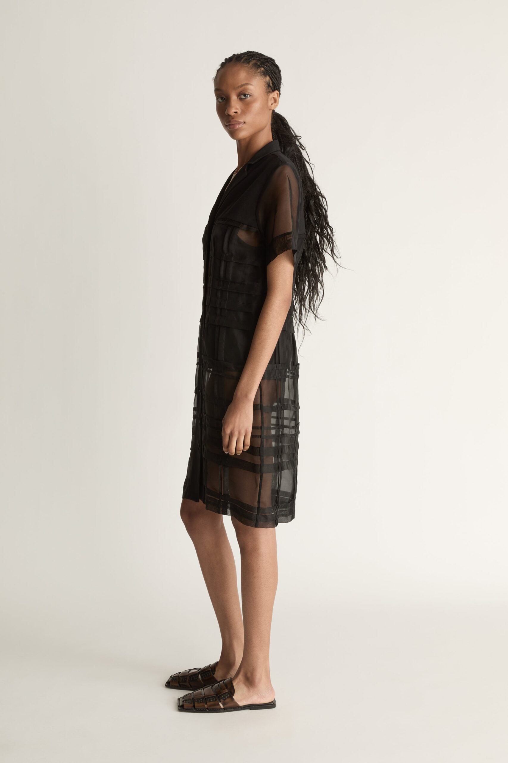 Lee Mathews Innes Organza Shirt Dress - Image 3