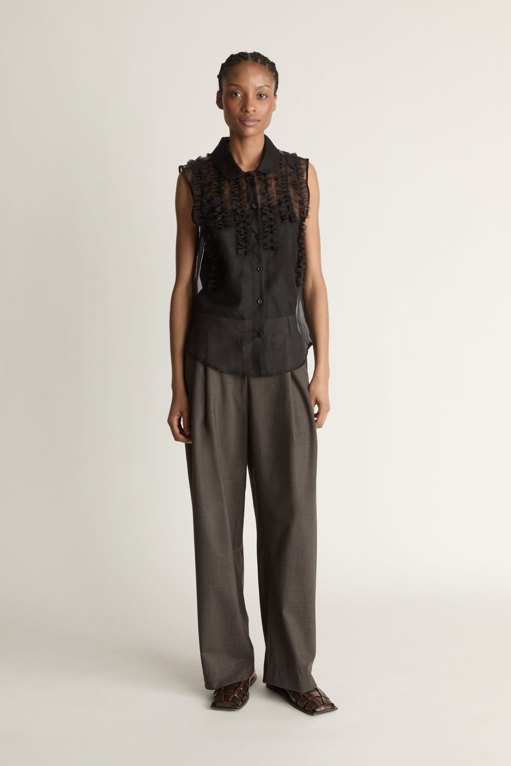 Lee Mathews Innes Organza Ruffle Top - Image 1