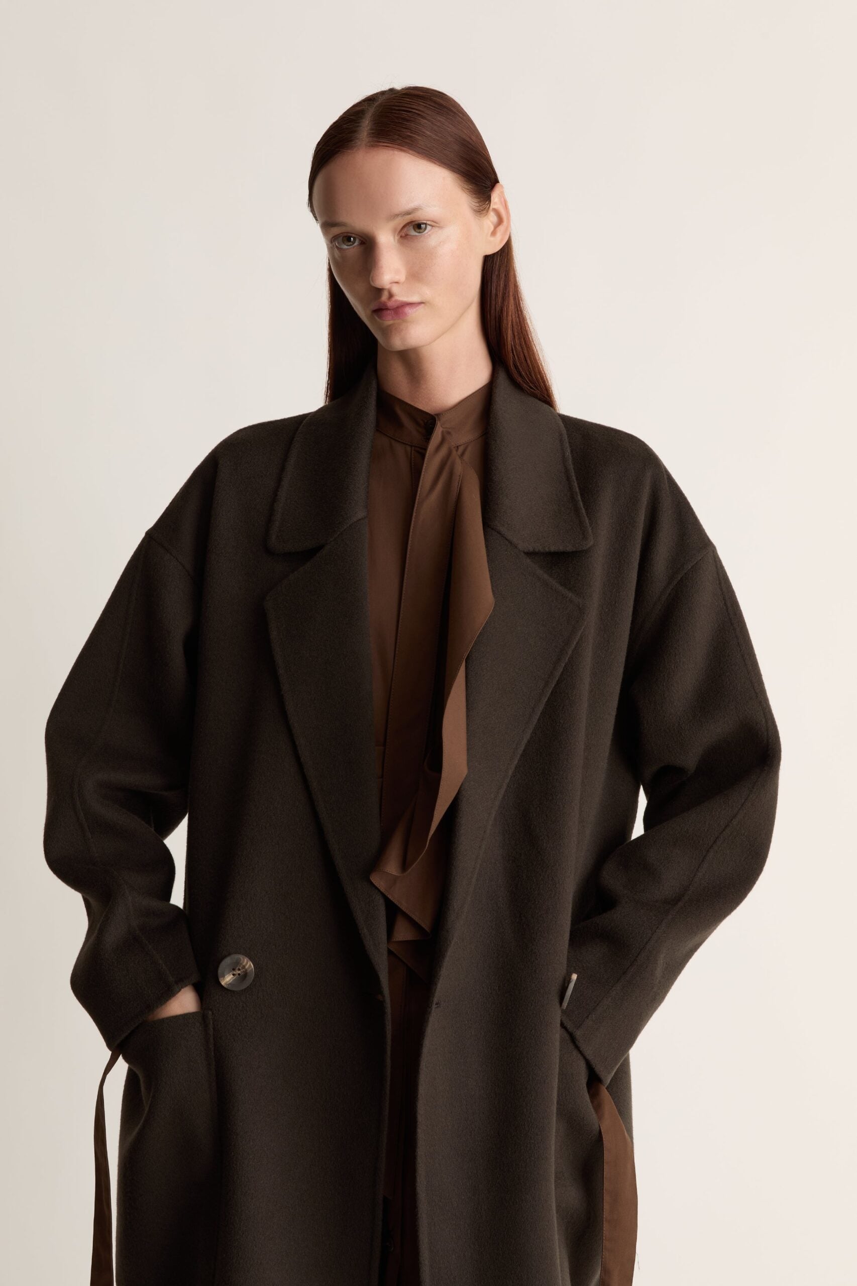 MNLM310826190832077_2 Lee Mathews Florentine Cocoon Coat - Image 2