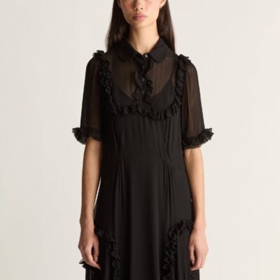Lee Mathews Evelyn Georgette Midi Dress - Image 2