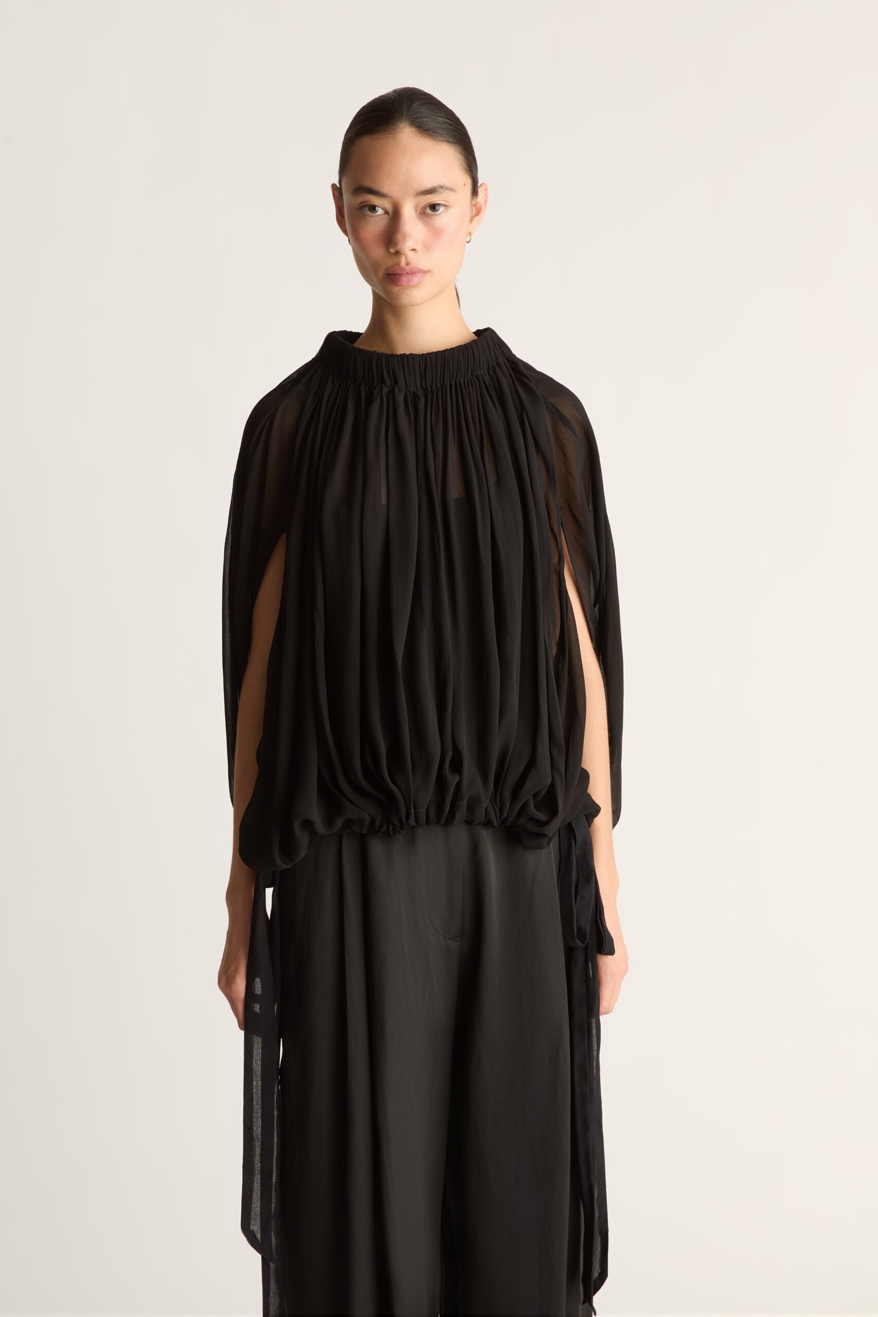 MNLM310826190832088_2 Lee Mathews Evelyn Georgette Blouse - Image 2