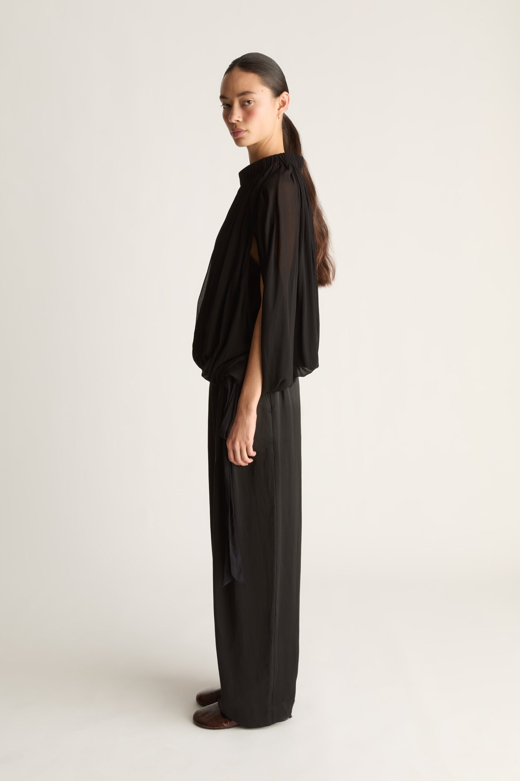 MNLM310826190832088_3 Lee Mathews Evelyn Georgette Blouse - Image 3