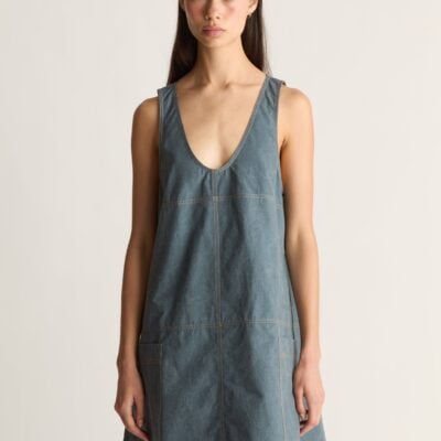Lee Mathews Cecil Cotton Apron Dress - Image 2