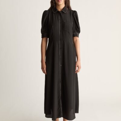Lee Mathews Cassini Short Sleeve Dress - Image 1