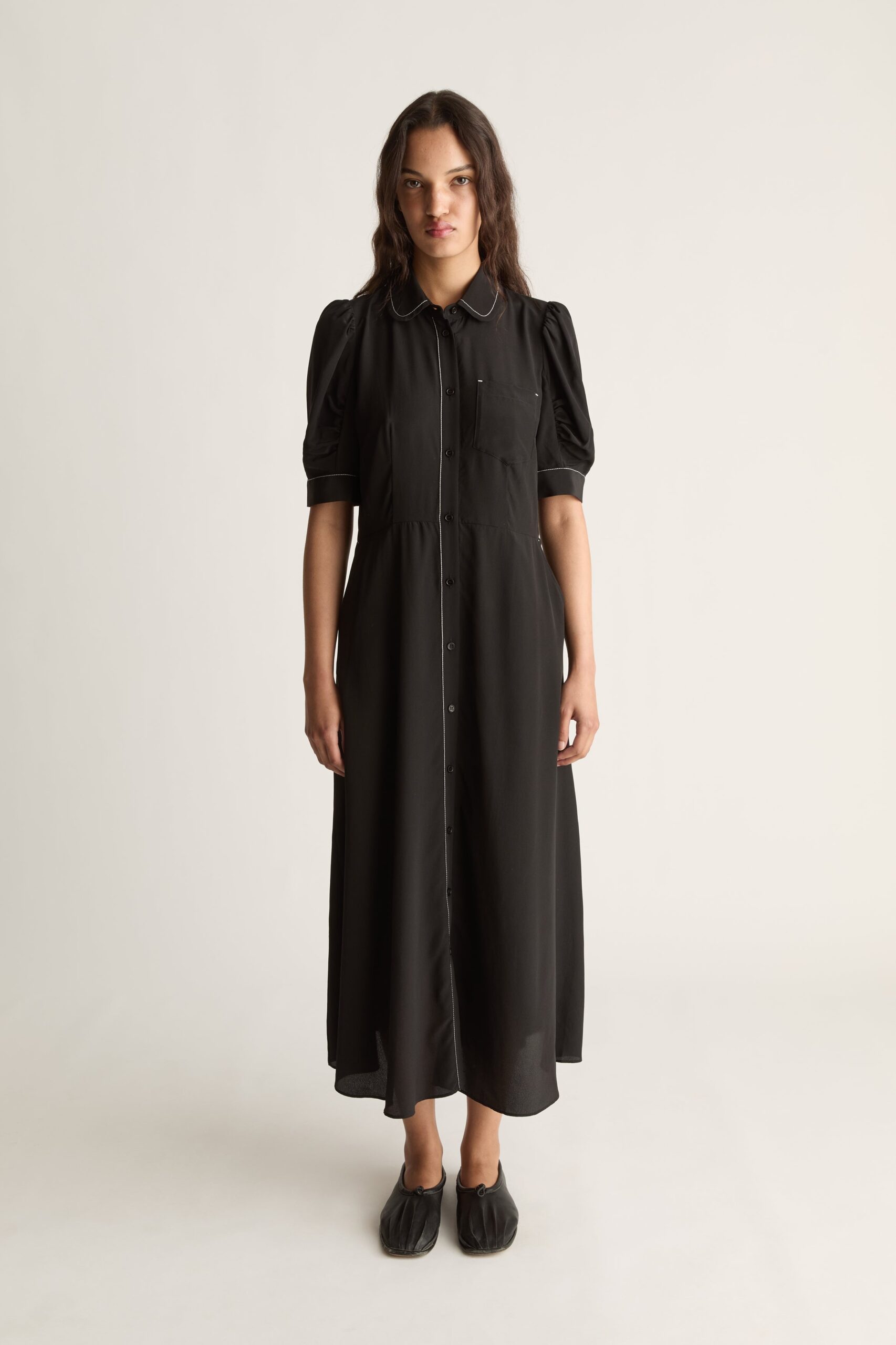 Lee Mathews Cassini Short Sleeve Dress - Image 1
