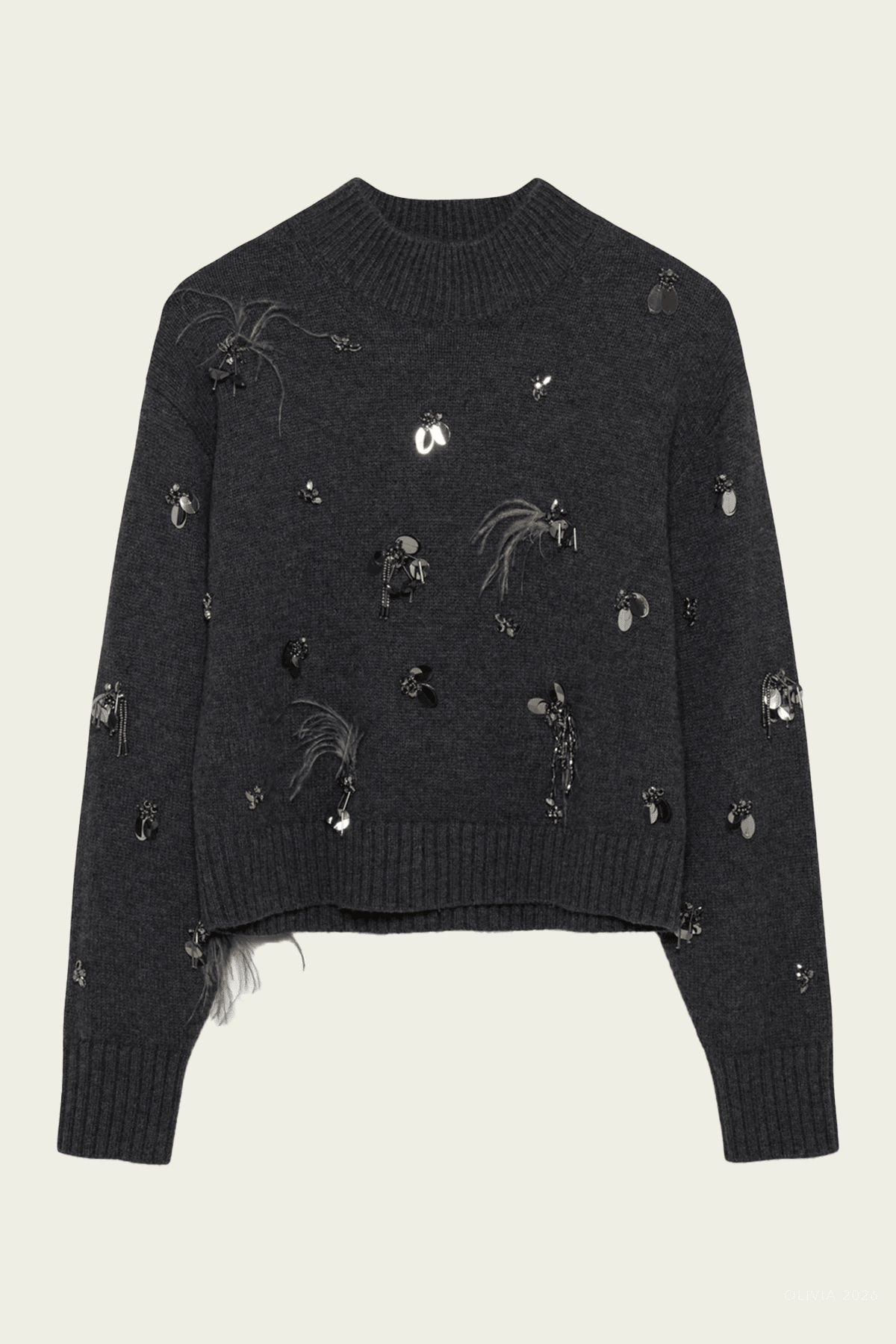 Simkhai Gabriette Embellished Sweater - Image 1