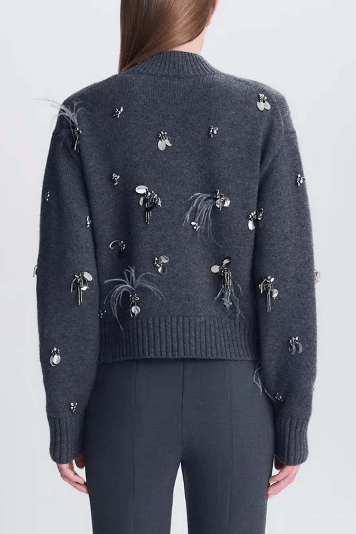 MNSIMK140926213657120_3 Simkhai Gabriette Embellished Sweater - Image 3