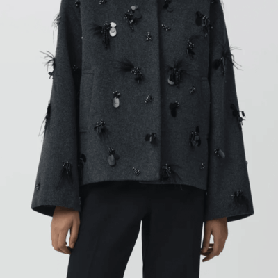 Simkhai Siena Embellished Wool Jacket - Image 2