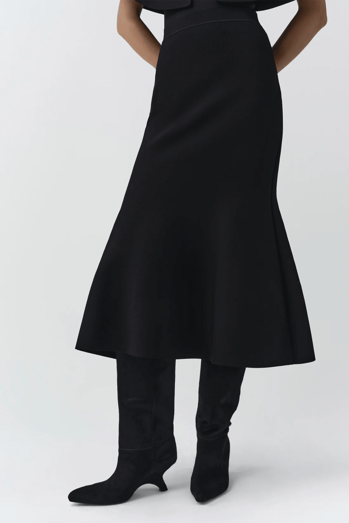 Simkhai Zev Compact Knit Midi Skirt - Image 2