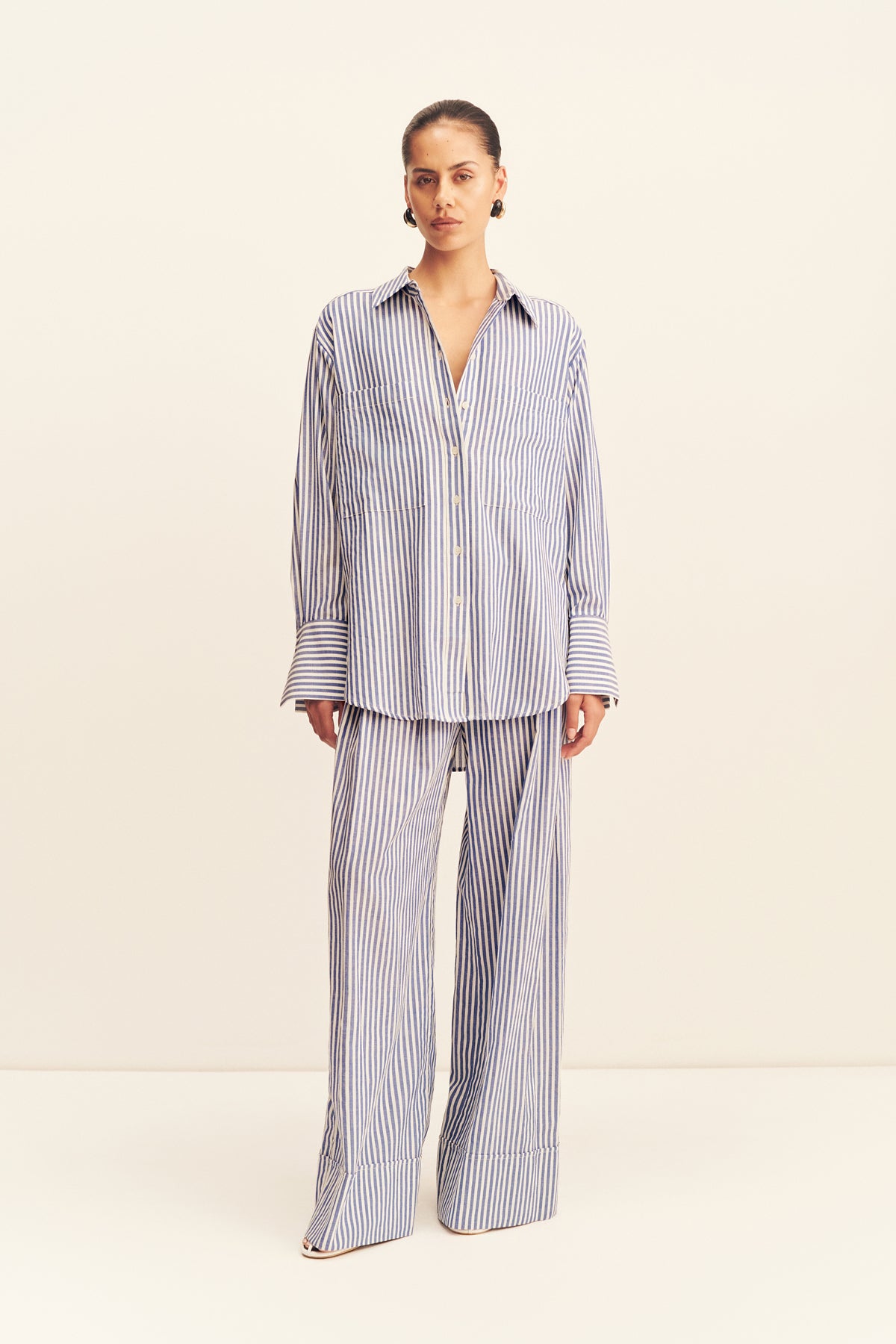 Shona Joy Yasmine Curved Hem Shirt - Image 1