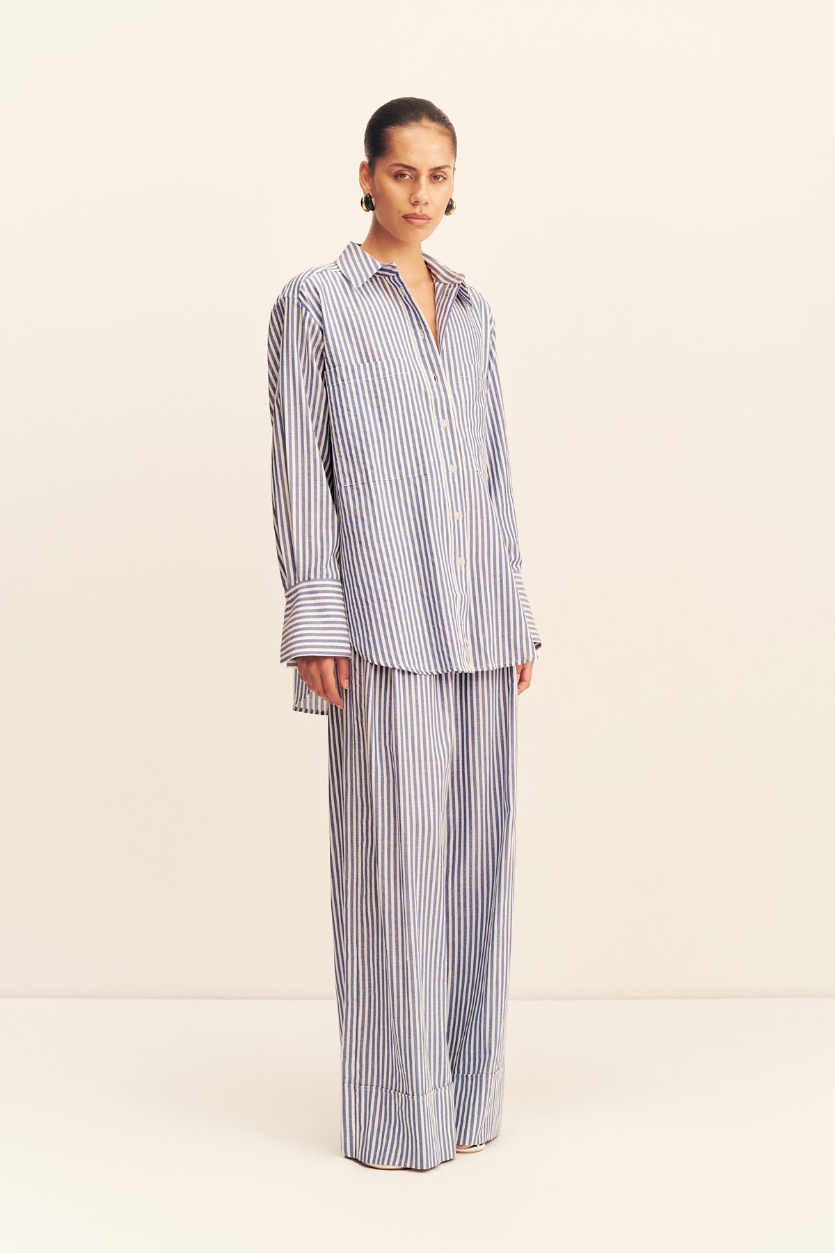 MNSJ140926213050001_3 Shona Joy Yasmine Curved Hem Shirt - Image 3