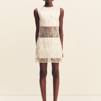 Shona Joy Viva Sequin Spliced Mini Dress - Image 1