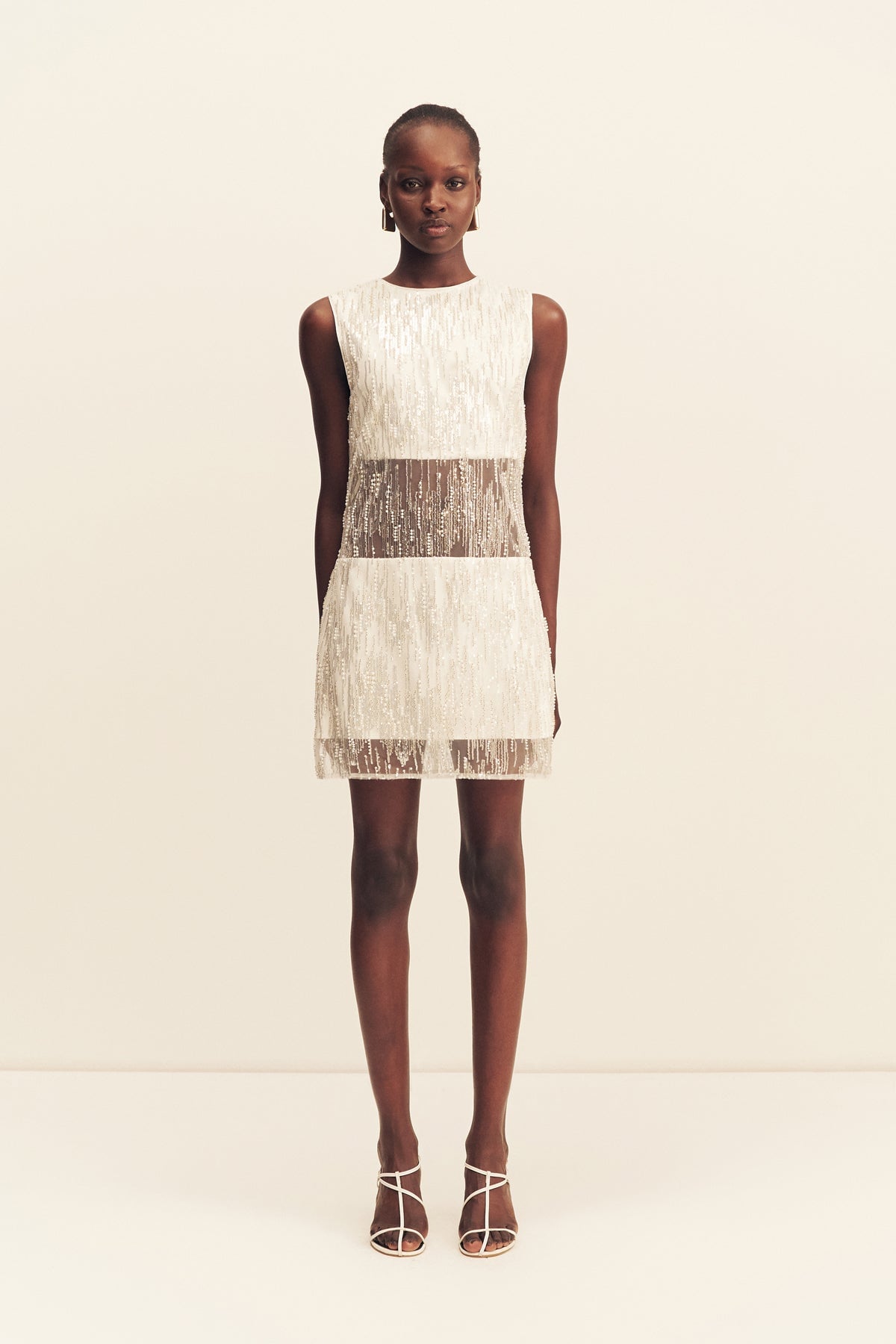 Shona Joy Viva Sequin Spliced Mini Dress - Image 1