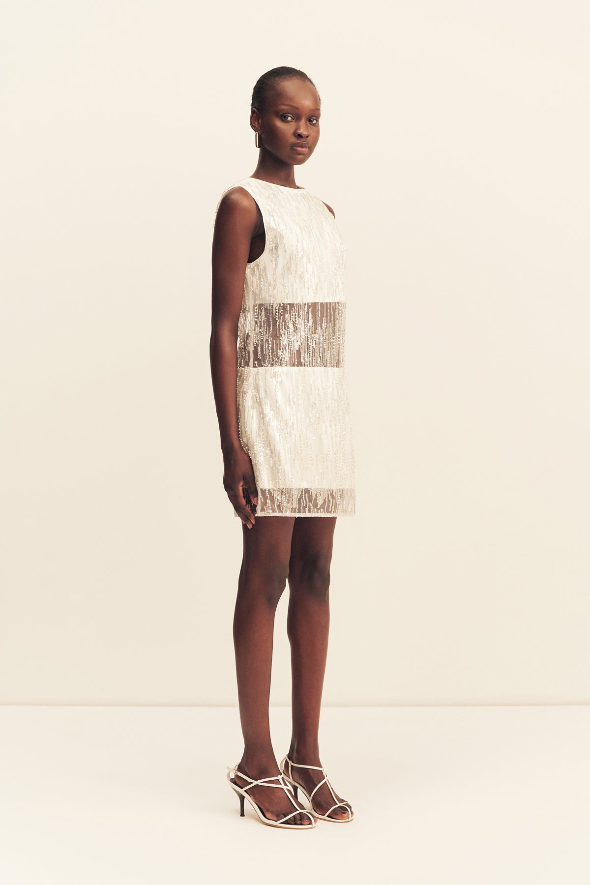 Shona Joy Viva Sequin Spliced Mini Dress - Image 3