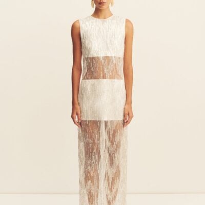 Shona Joy Viva Sequin Spliced Maxi Dress - Image 1