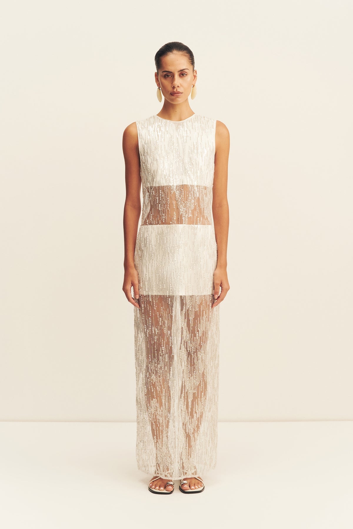 Shona Joy Viva Sequin Spliced Maxi Dress - Image 1