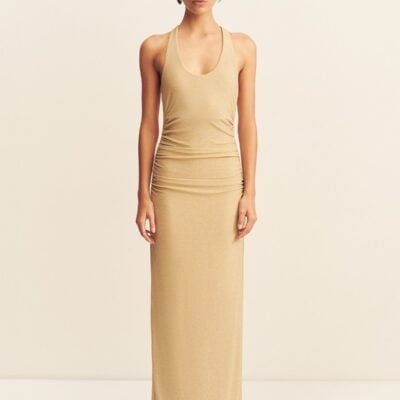 Shona Joy Stellar Lurex Scoop Neck Maxi Dress - Image 1
