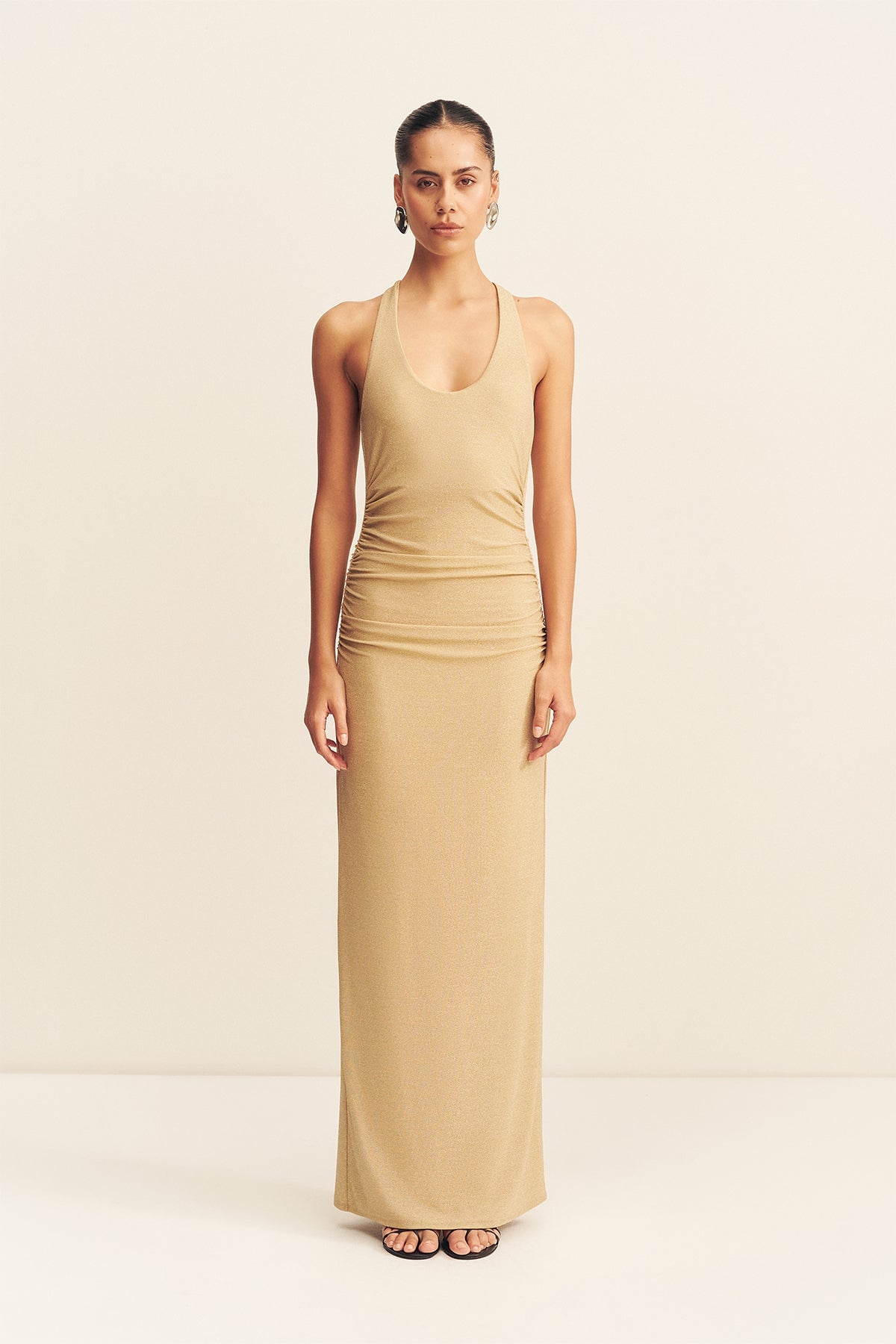 Shona Joy Stellar Lurex Scoop Neck Maxi Dress - Image 1