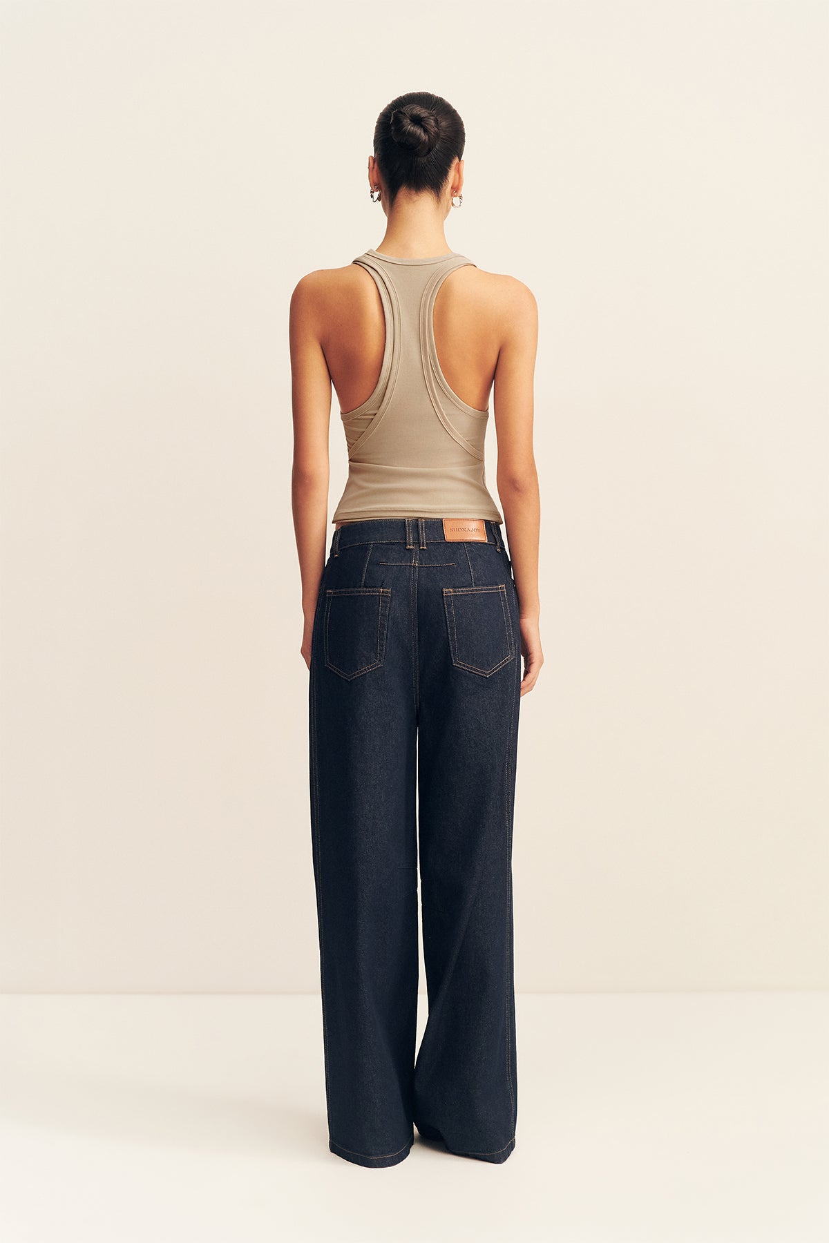 Shona Joy Sol Jersey Double Layered Racer Back Tank - Image 1