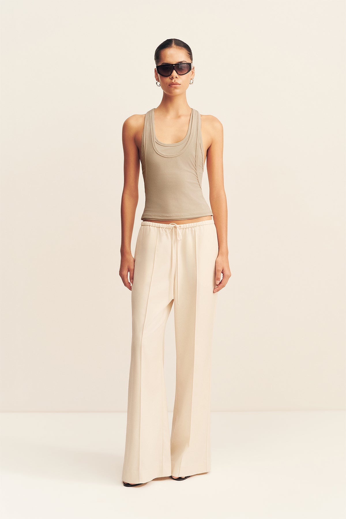 Shona Joy Sol Jersey Double Layered Racer Back Tank - Image 2