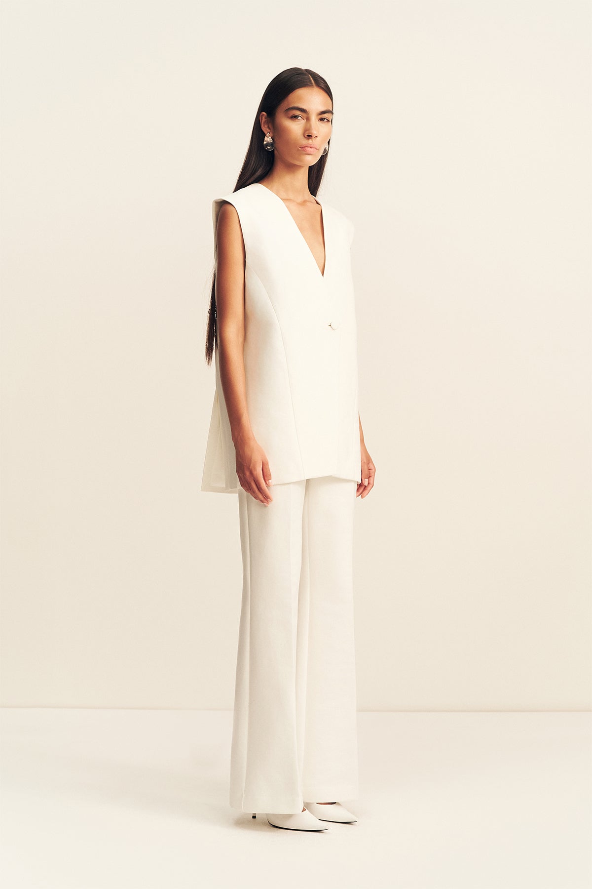 MNSJ140926213050030_3 Shona Joy Otis Sleeveless Blazer - Image 3