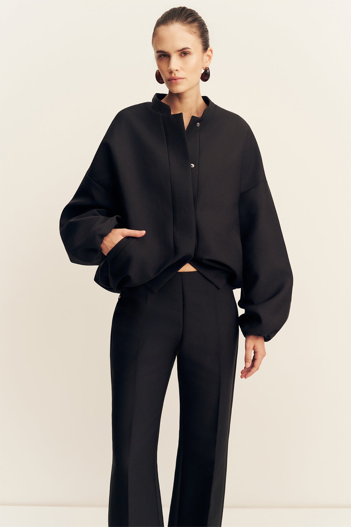Shona Joy Otis Oversized Bomber Jacket - Image 2