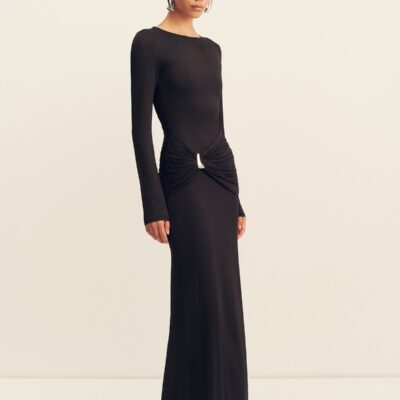Shona Joy Miro Slinky Jersey Gathered Maxi Dress - Image 2