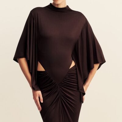 Shona Joy Miro Slinky Jersey Cape Maxi Dress - Image 2