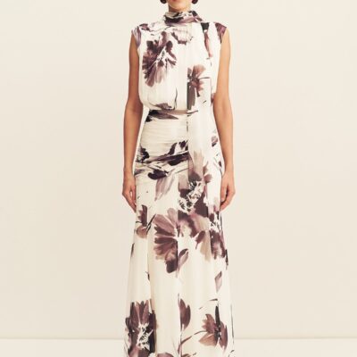 Shona Joy Marpessa Scarf Neck Maxi Dress - Image 1