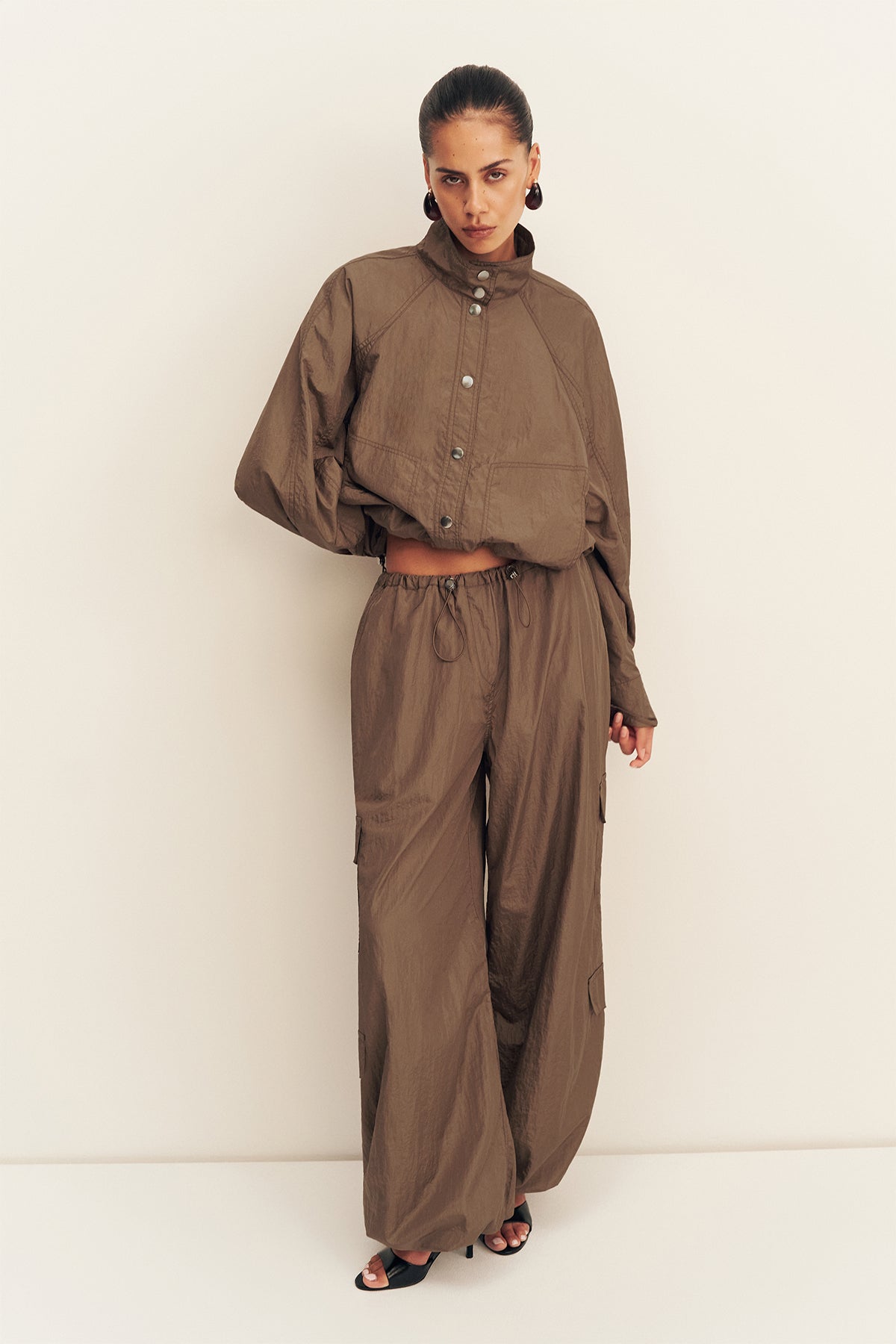 MNSJ140926213050046_3 Shona Joy Malika Nylon Parachute Jacket - Image 3