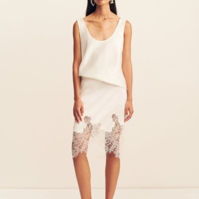 Shona Joy Lucia Lace Knee Length Skirt - Image 1