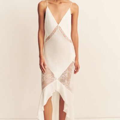 Shona Joy Labyrinth Lace Panelled Ruffle Maxi Dress - Image 2