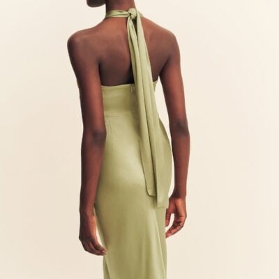 Shona Joy LA Lune Ruched Halter Maxi Dress - Image 2