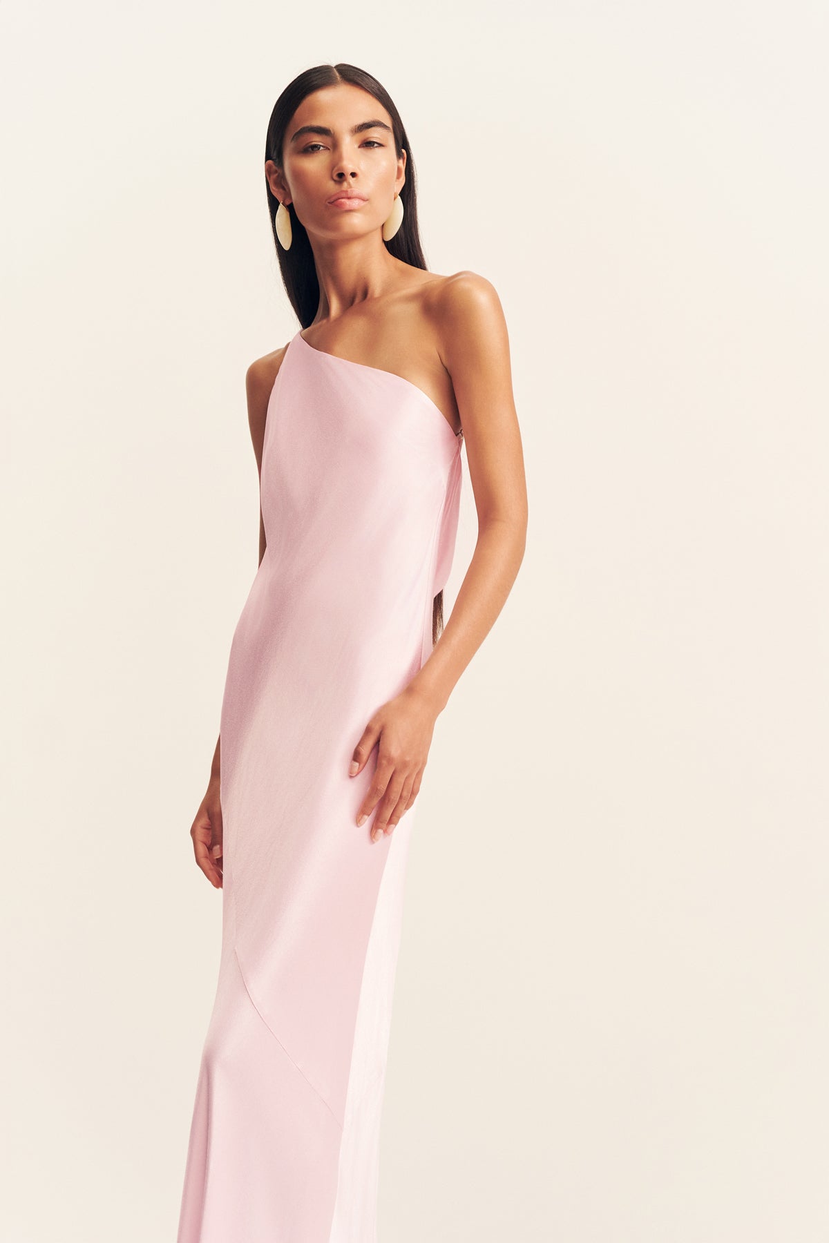 MNSJ140926213050061_2 Shona Joy LA Lune One Shoulder Cowl Back Maxi Dress - Image 2