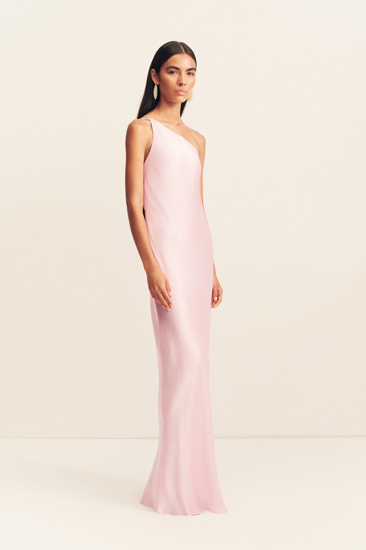 MNSJ140926213050061_3 Shona Joy LA Lune One Shoulder Cowl Back Maxi Dress - Image 3