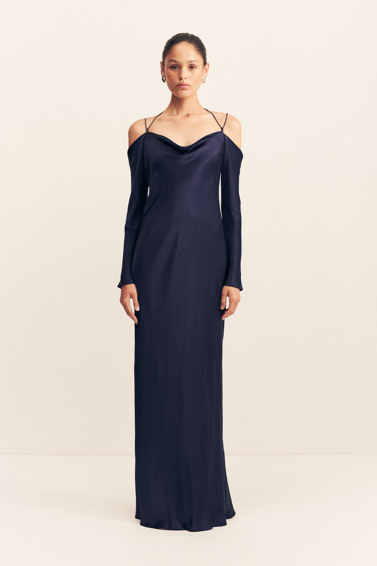 Shona Joy LA Lune Off Shoulder Tie Maxi Dress - Image 1