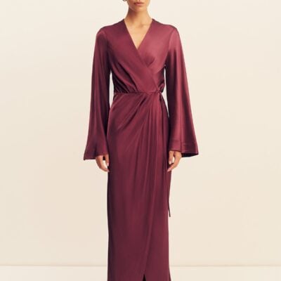 Shona Joy LA Lune Long Sleeve Wrap Maxi Dress - Image 1
