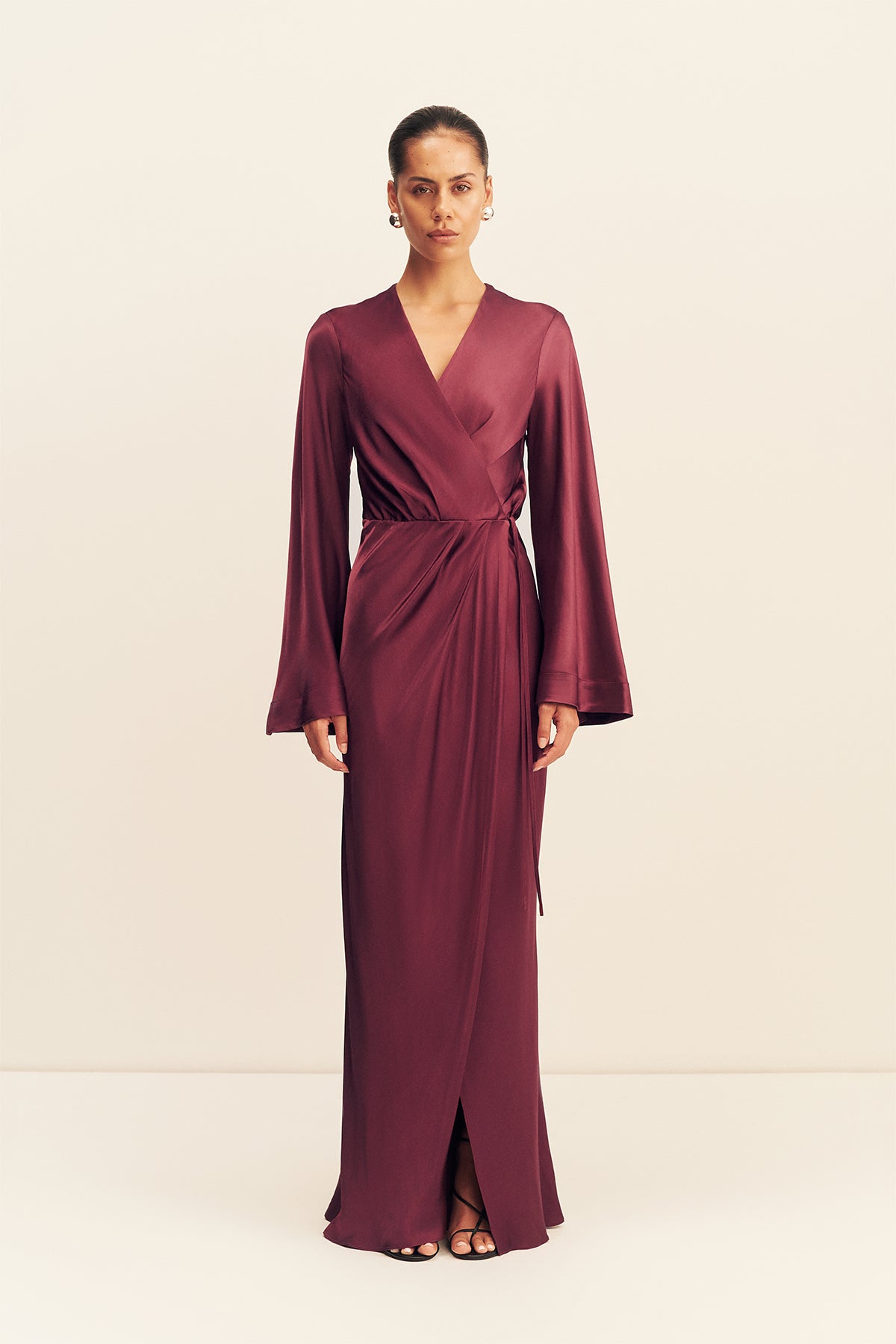 Shona Joy LA Lune Long Sleeve Wrap Maxi Dress - Image 1