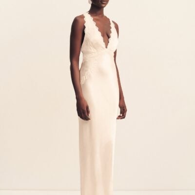 Shona Joy LA Lune Lace Cross Back Maxi Dress - Image 2