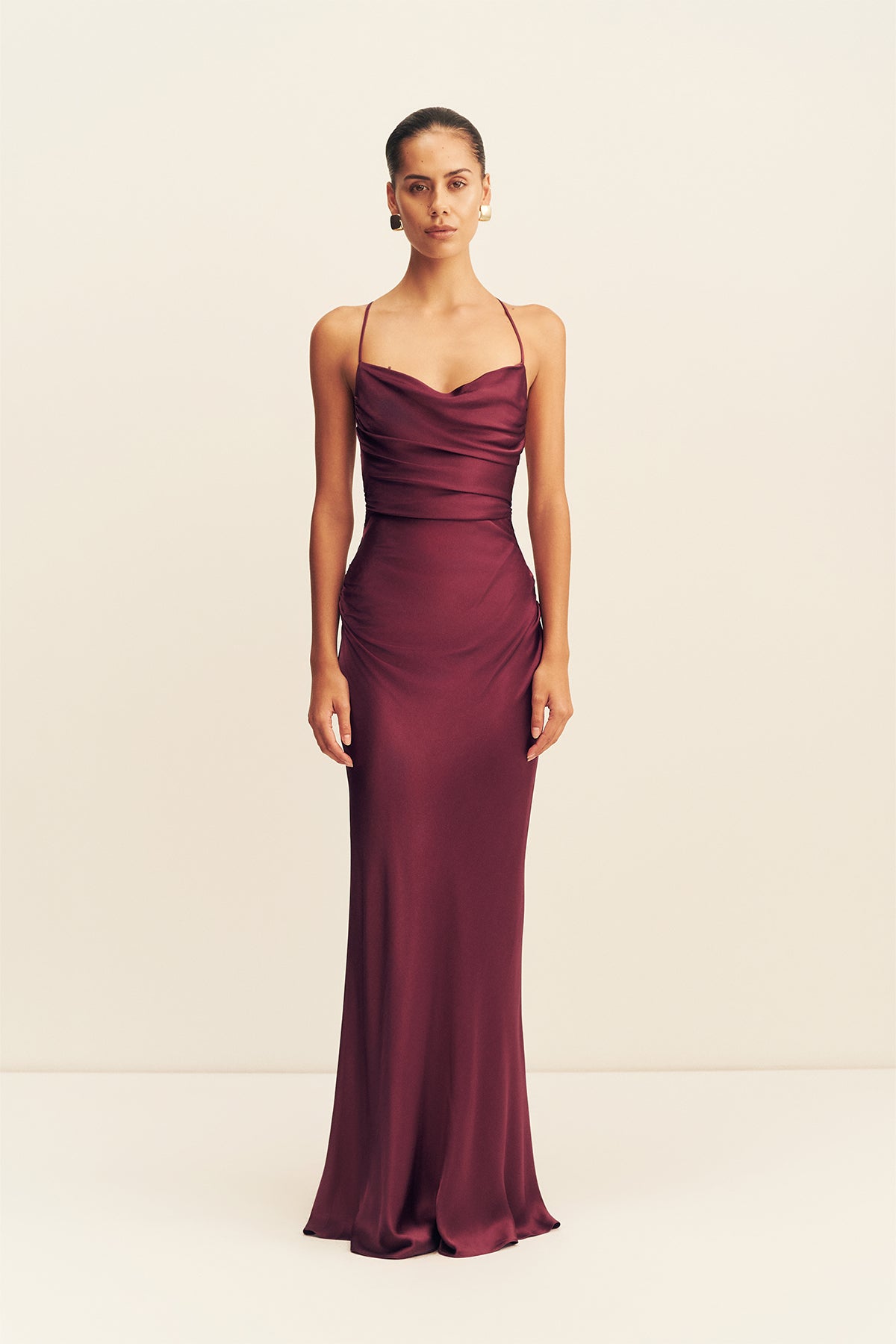 Shona Joy LA Lune Lace Back Maxi Dress - Image 1