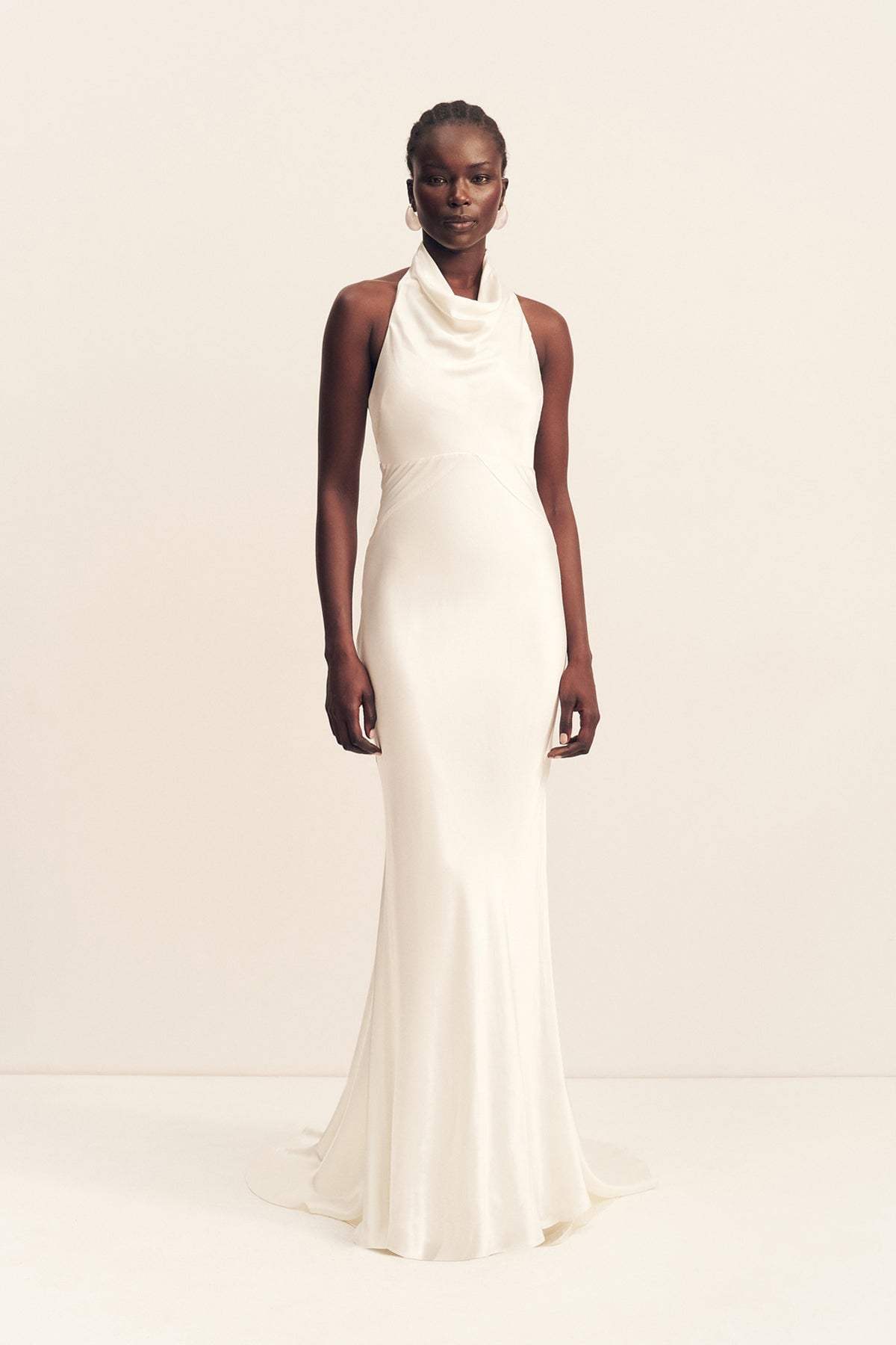 Shona Joy LA Lune High Cowl Open Back Gown - Image 1