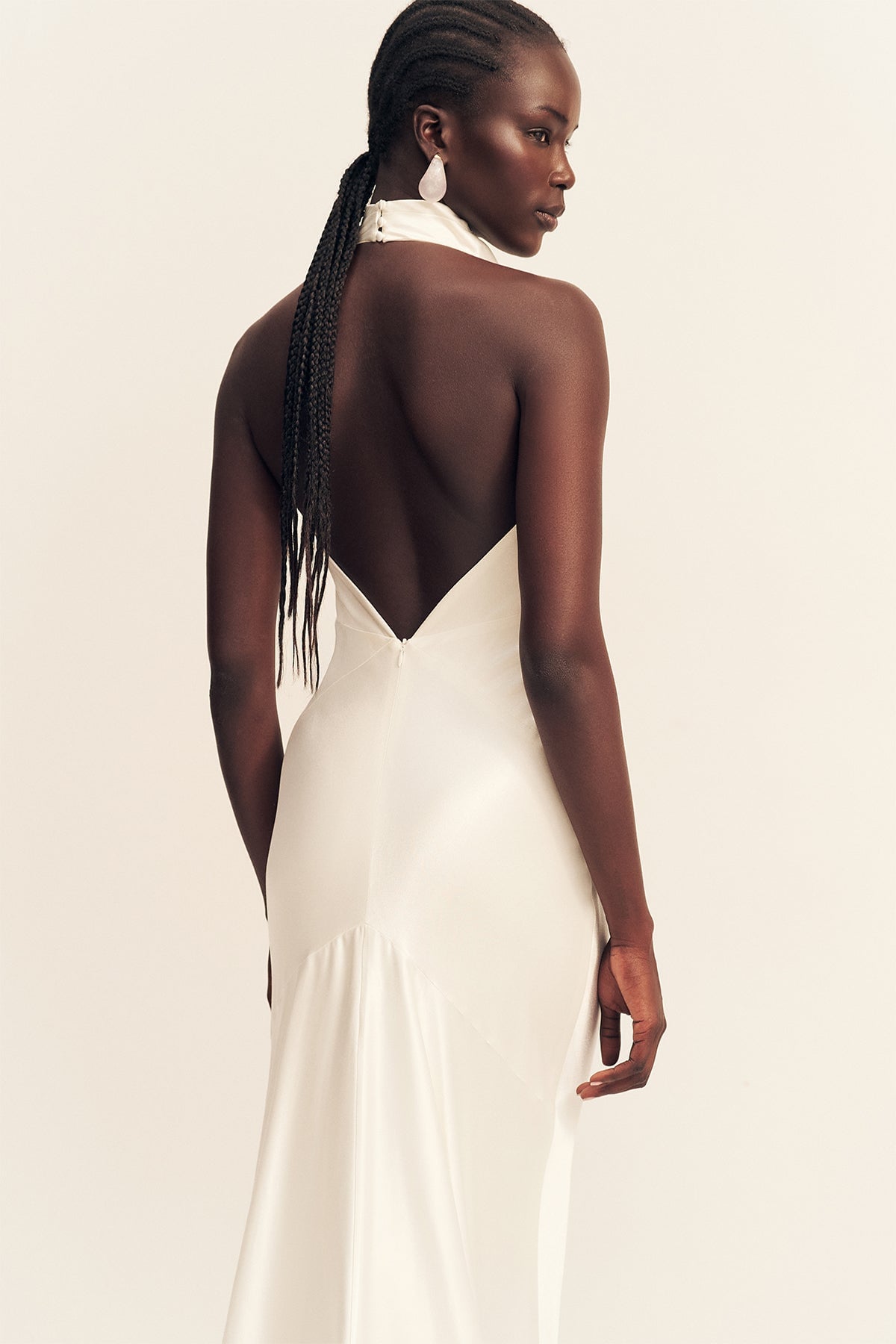 MNSJ140926213050068_2 Shona Joy LA Lune High Cowl Open Back Gown - Image 2