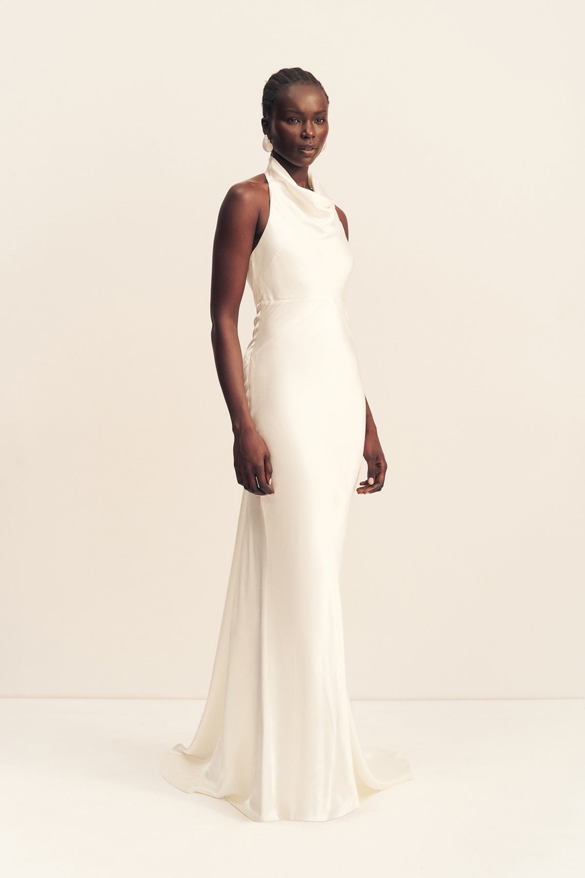 MNSJ140926213050068_3 Shona Joy LA Lune High Cowl Open Back Gown - Image 3