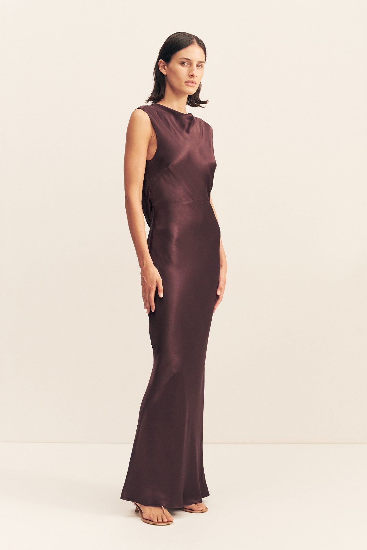 MNSJ140926213050071_3 Shona Joy LA Lune Cowl Back Maxi Dress - Image 3