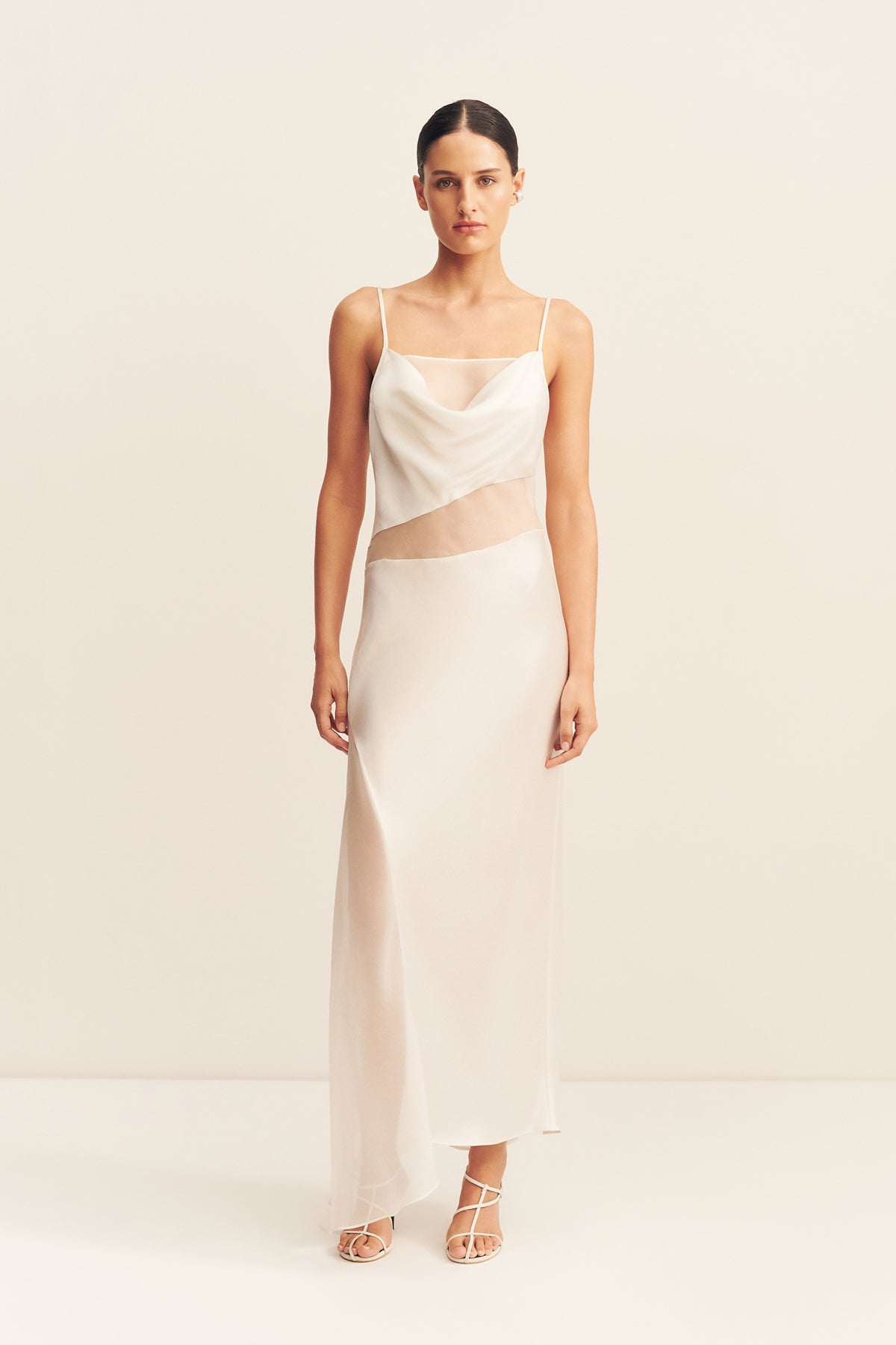 Shona Joy Iza Silk Contrast Maxi Dress - Image 1